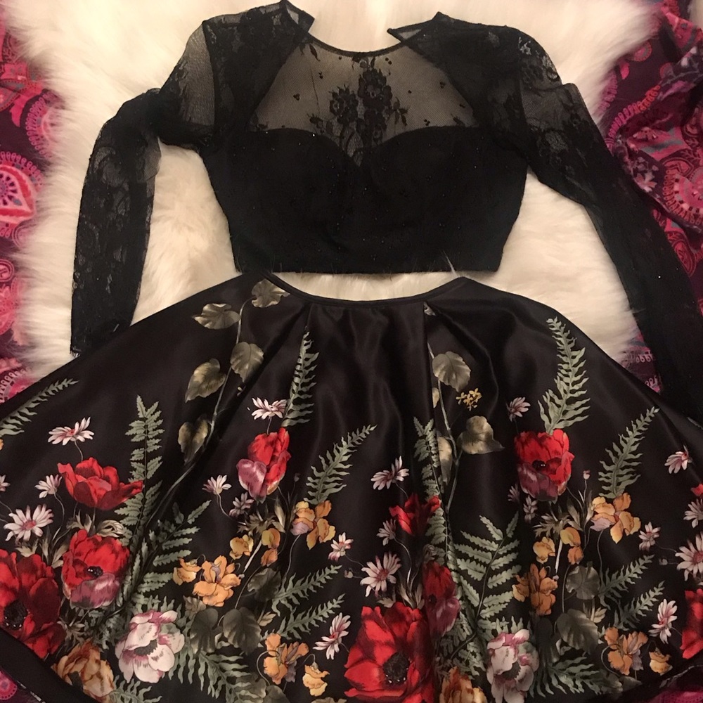 Sherri Hill two piece prom dress